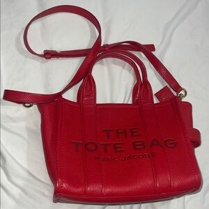 Marc Jacobs Bold Red Medium Leather Tote
